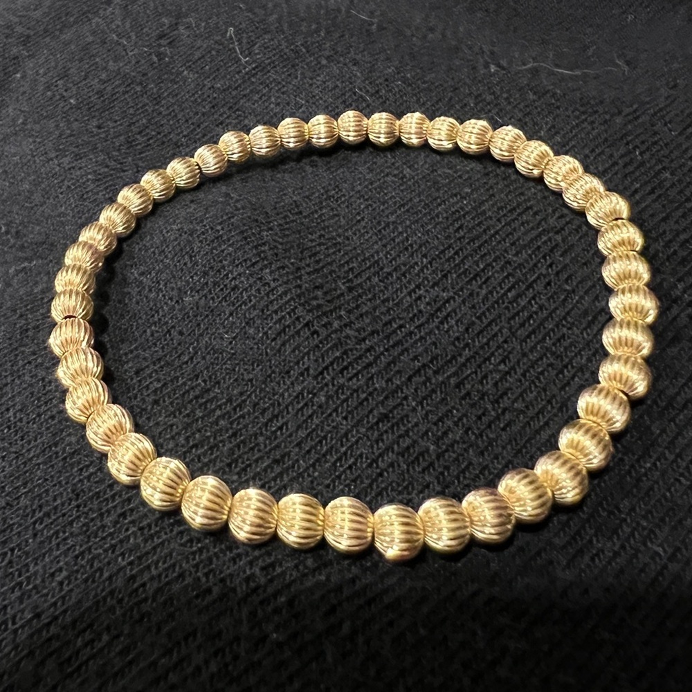 ENewton Dignity Gold 6mm Bead Bracelet Extended Size